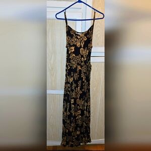 Zara Floral Slit Wrap Maxi Dress Medium